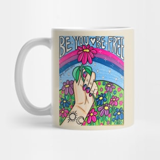 Be You Be Free Bisexual Pride Mug